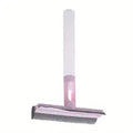 3-in-1 Window & Glass Cleaner — Double-Sided Scrubber with Rubber Squeegee Blad