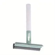 3-in-1 Window & Glass Cleaner — Double-Sided Scrubber with Rubber Squeegee Blad